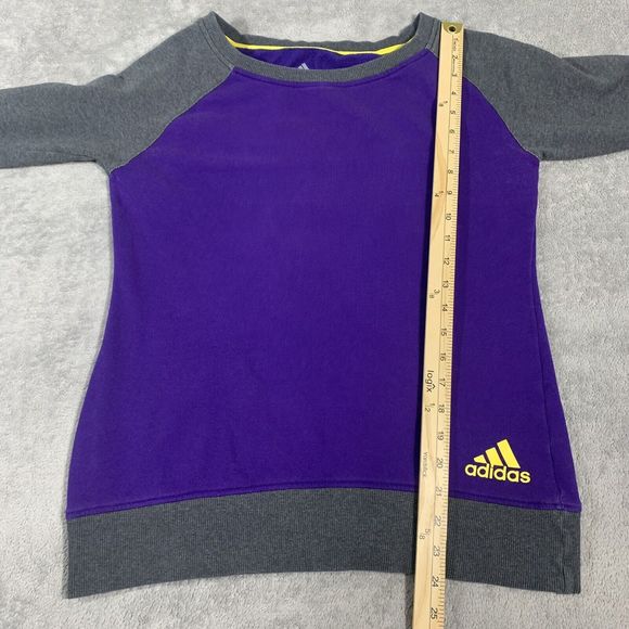 Adidas purple and gray sweatshirt Women’s size XS - Picture 6 of 9